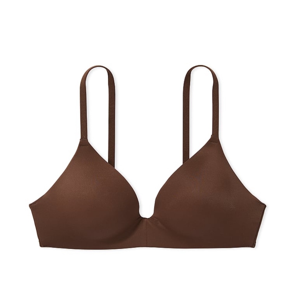 Pink Victoria’s Secret Wear Everywhere Push-Up Wireless Bra- Smooth in Ganache
